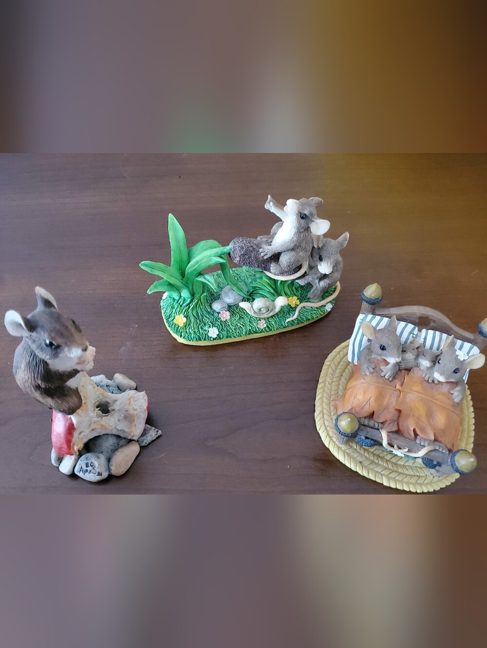Charming Tails Mice Decorative Mouse Figurine Set